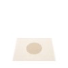 Béžový tkaný vinylový koberec běhoun Pappelina VERA Beige small one, kruhy