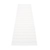 bílý tkaný vinylový koberec běhoun Pappelina Carl Vanilla/White, pruhy