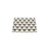šedý, tkaný vinylový koberec běhoun Pappelina DANA warm grey, charcoal, vzor molekul DNA, přesýpacích hodin