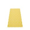 Žlutý tkaný vinylový koberec běhoun Pappelina HONEY Mustard, se vzorem včelích pláství