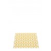 Žlutý tkaný vinylový koberec běhoun Pappelina HONEY Mustard, se vzorem včelích pláství