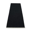 černý, vinylový koberec MONO, jednobarevný, black