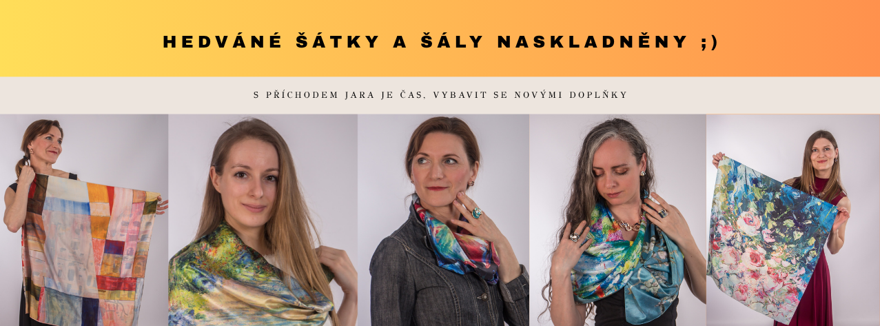 hedvábné šátky na jaro