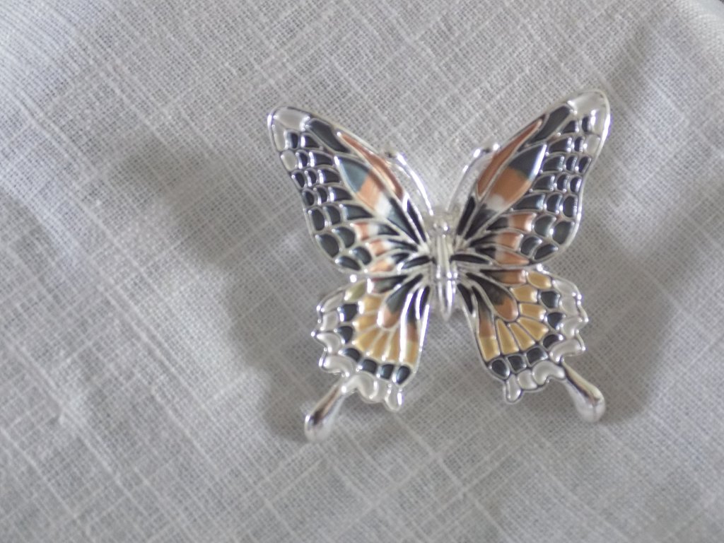 Magnetická brož - Motýl