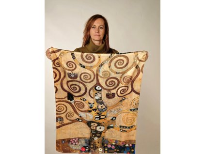 Hedvábná šála Gustav Klimt - Strom života