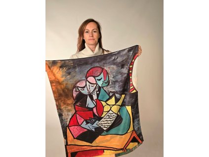 Hedvábná šála Pablo Picasso - Lekce