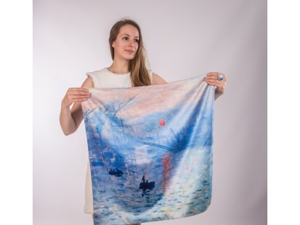Hedvábný šátek Claude Monet - Imprese