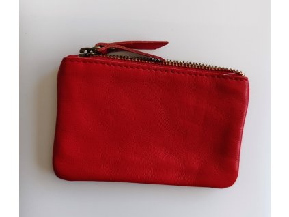 Kožené pouzdro - červené