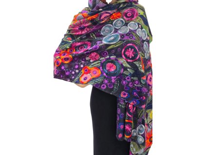 Šála kašmír barevná 4