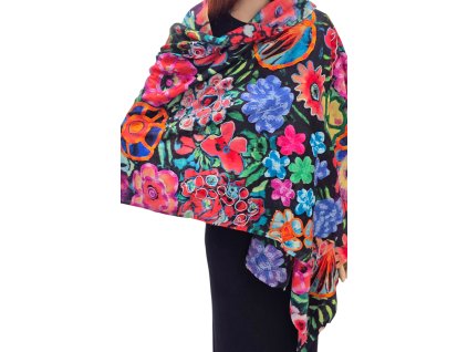 Šála kašmír barevná 7
