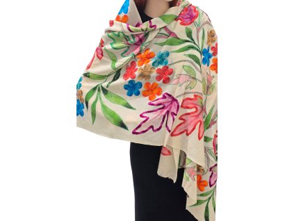 Šála kašmír barevná 12