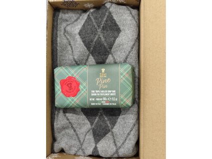 pánská sada šála a mýdlo