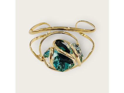 Náramek Smaragdová květina