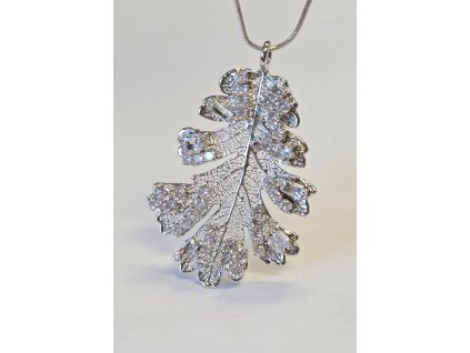 Řetízek - Dub s krystaly