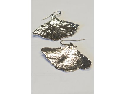 Náušnice Ginkgo Biloba - palladium