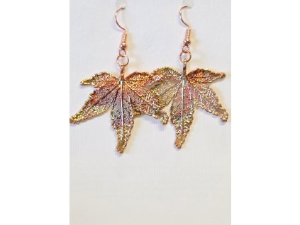 Náušnice Japonský javor rainbow