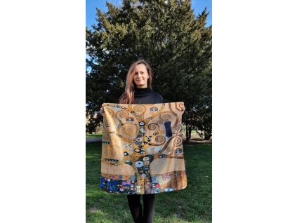 Hedvábný šátek Gustav Klimt - Strom života