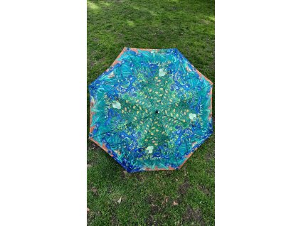 Dámský holový vystřelovací deštník Vincent van Gogh - Kosatce