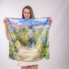 Hedvábný šátek Claude Monet - Zahrada ve Vetheuil/Summertime