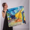 Šátek Vincent van Gogh - Terasa kavárny v noci / Morušovník