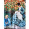 Kašmírová šála - Leslie / Monet - Mladá zahradnice / Madame Monetová