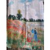 Kašmírová šála - Leslie / Monet - Mladá zahradnice / Procházka