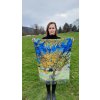 Kašmírová šála Vincent Van Gogh - Terasa kavárny v noci