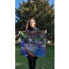 Hedvábný šátek Claude Monet - Zahrada v Giverny