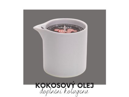 Vivalu masážní svíčka na bázi bambuckého a kokosového oleje 150 ml