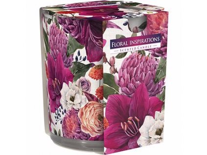 Svíčka ve skle Floral inspirations 100g BISPOL