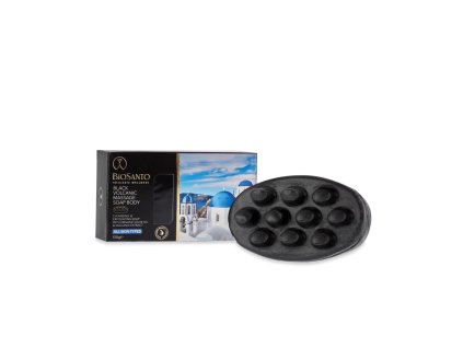 BIOSANTO 09 BLACK VOLCANIC MASSAGE SOAP BODY