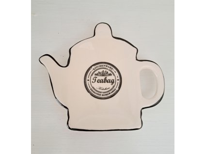 Keramický talířek pod čaj - TEABAG