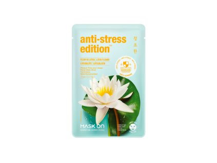 mask on textilni pletova maska anti stress edition