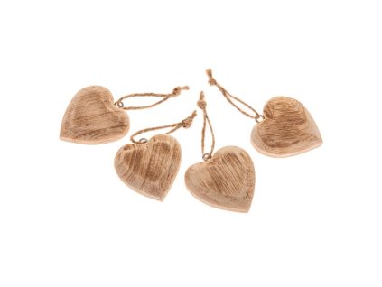 6E6B75767D 6B5C5A5A5A5A5A5B5D5F5F5C drevene zavesne srdce sada 4ks 12 288