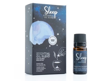 Spánková aromaterapie - směs esenciálních olejů 10 ml v jantarově zbarvené lahvičce