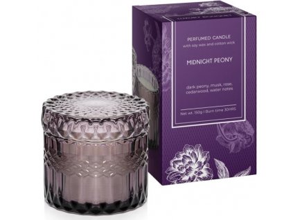 Svíčka ve skle 180g - Luxury Bouquet - Midnight Peony - Bartek