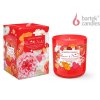 Svíčka ve skle 150g - Flower & Heart Bartek