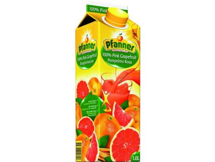 PFANNER 100% Grapefruit růžový 1 L