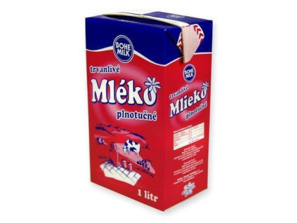 MLÉKO PLNOTUČNÉ 3.5% BOHEMILK