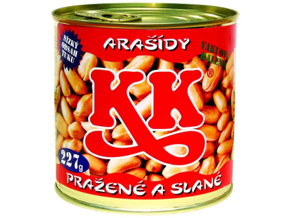 ARAŠÍDY PRAŽENÉ SOLENÉ PLECH KK 227G