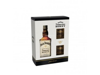 Jack Daniel's 0,7l Honey v dárkovém balení se 2 skleničkami