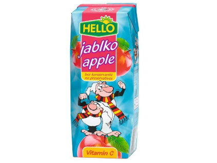 Hello Jablko s vitamínem Tetra Prisma 0,25 l