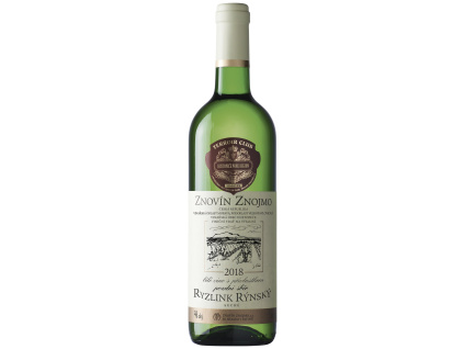 Ryzlink rýnský 2018 pozdní sběr Terroir Club Znovín 0,75l