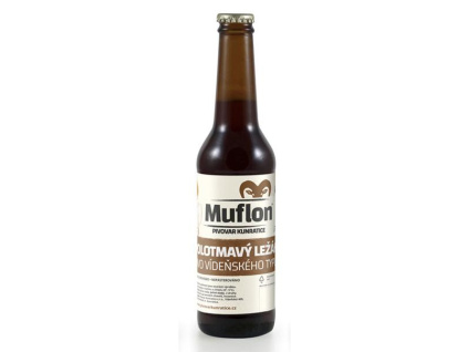 Muflon 12% pivo polotmavý ležák 0,33l