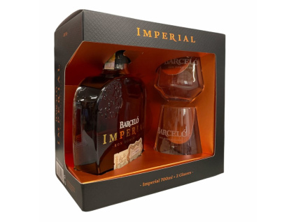 Ron Barcelo Imperial 0,7l 38% + 2x sklo