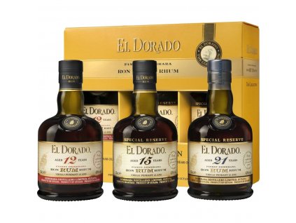 Dárkový set rumů El Dorado 3x0,35l