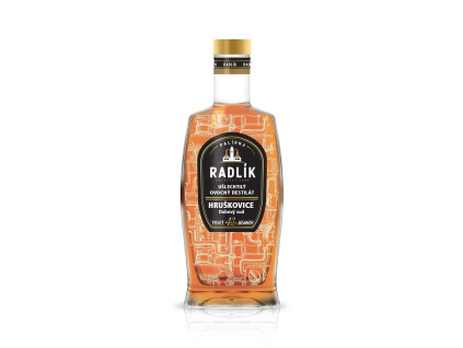 PALÍRNA RADLÍK hruškovice dubový sud 43% 0,5l