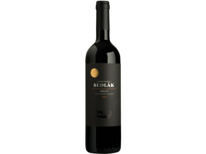 Sedlák Merlot barrique výběr z hroznů 0,75l