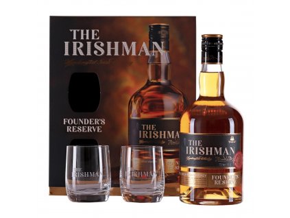 The Irishman Founder's Reserve se 2 skleničkami