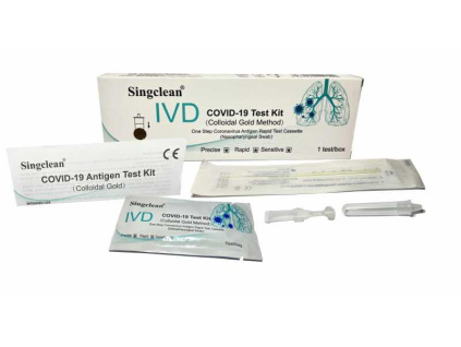 Covid rychlotest výtěrový z okraje nosu SINGCLEAN 1ks